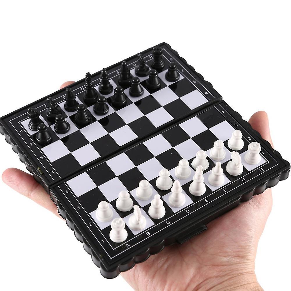 Activity Toys | 1Set Mini International Chess Folding Magnetic Plastic Chessboard Board Game Portable Kid Toy Portable 2020 Drop Shipping