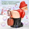 Activity Toys | 2023 Christmas New Automatic Bubble Machine With Lights, Music, Funny Santa Claus Bubble Toys (60Ml Bubble Solution)