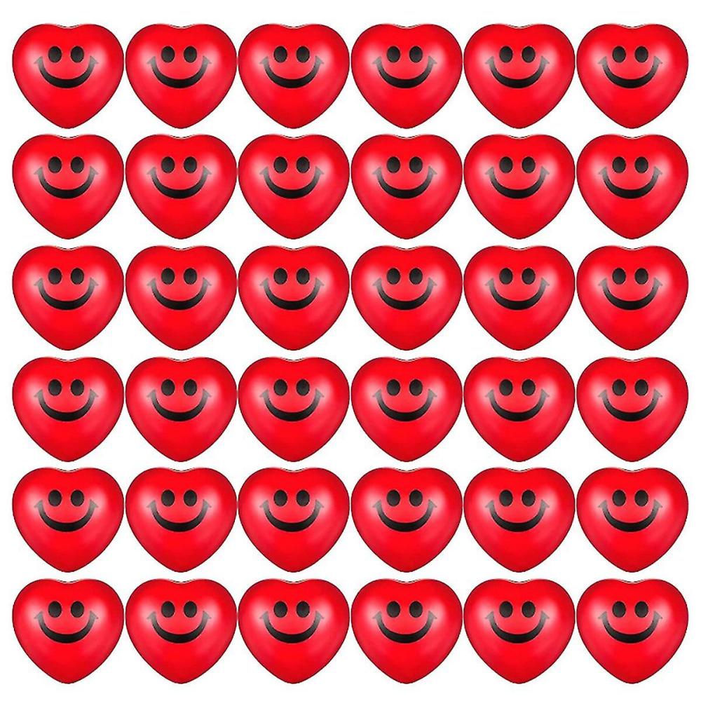 Activity Toys | 36Pcs Valentine’s Day Heart Stress Balls Stress Balls Heart Smile Face Stress Balls For Valentine P