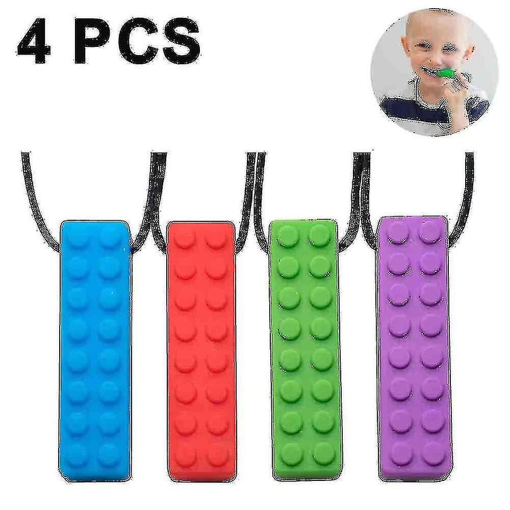 Activity Toys | 4 Pack Sensory Chew Necklace For Kids Toddlers With Autism ,Biting