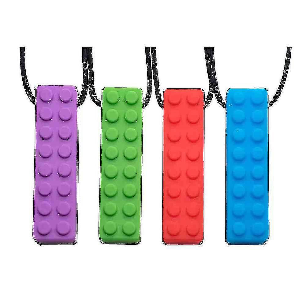 Activity Toys | 4 Pack Sensory Chew Necklace For Kids Toddlers With Autism Mimenor