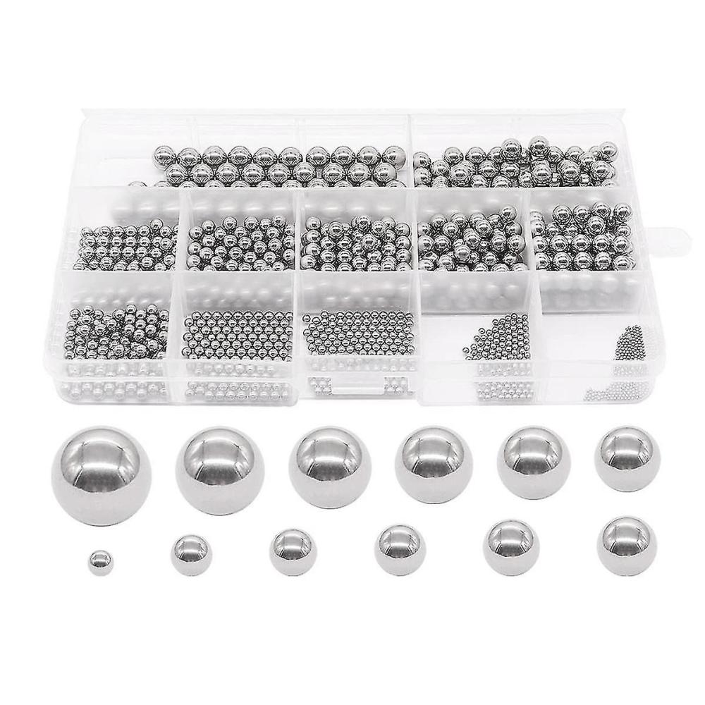 Activity Toys | 600Pcs 12 Size Stainless Steel Precision Steel Balls 1-8Mm Metric Bicycle Bearing Balls Assortment