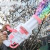 Activity Toys | 88-Hole New Kids Gatling Bubble Gun Toy Charging Electric Automatic Bubble Machine Summer Outdoor Soap Water Bubble Maker Toy