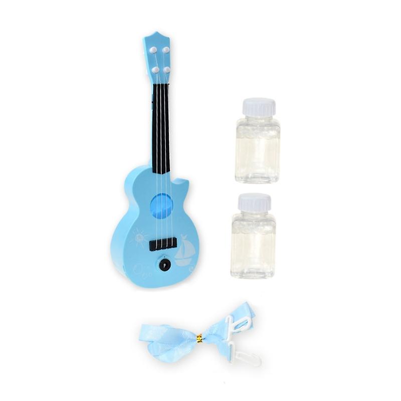 Activity Toys | New Ukulele Music Auto Bubble Blower Funny Outdoor Toys Lawn Games Novelty Toys