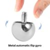 Activity Toys | Tippe Top Metal Flip Over Top Stainless Steel Spinning Top Toy Gift, Silver