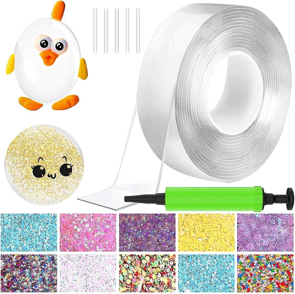 Activity Toys | Upgrade Nano Tape Bubble Kit, Double Sided Tape Plastic Bubble,Elastic Tape New