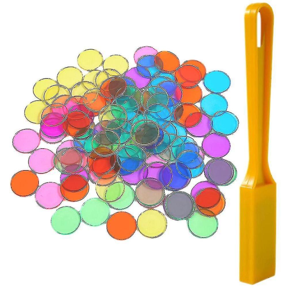 Pretend Play | 1 Set Magnetic Wand Round Chips Counting Toy Color Sorting Toy Kids Educational Toy