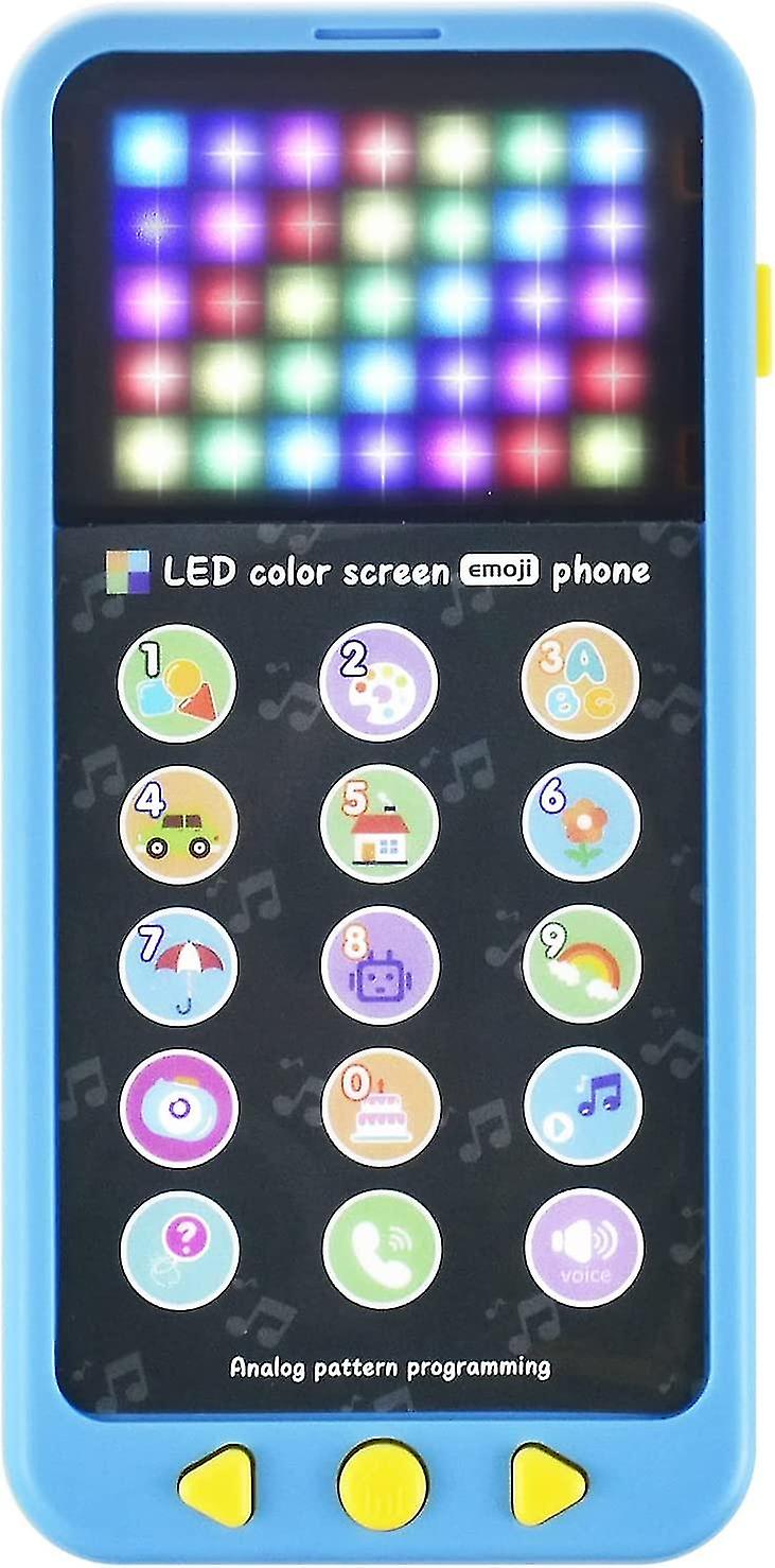 Pretend Play | Fun Musical Led Color Screen Phone Toys For Toddlers, Programmable Phone Toys, Play To Learn, Screen With 15 Functions And Cool Led Lights