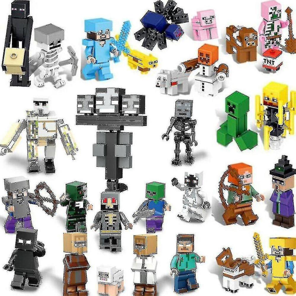 Activity Toys | 29Pcs/Set Minecraft Block Toys Figures Brick Toy Birthday Party Minifigures Gift